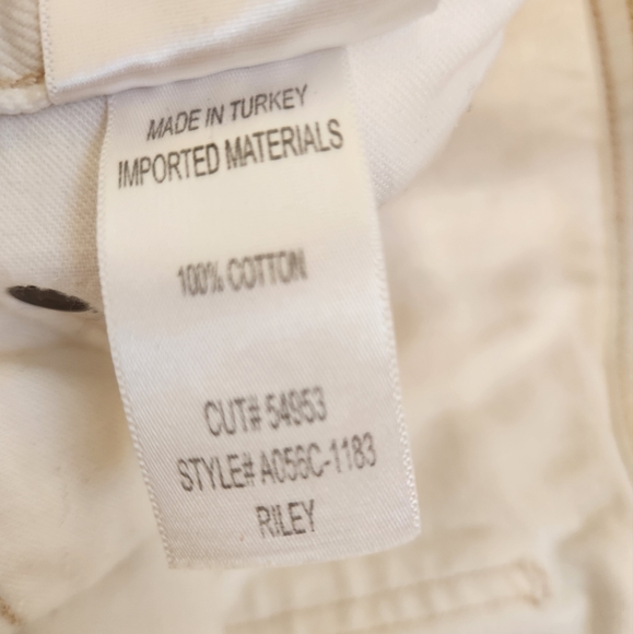 Agolde Jeans Size 29 "Riley" High Rise Straight Crop White Distressed Ripped - Picture 13 of 13